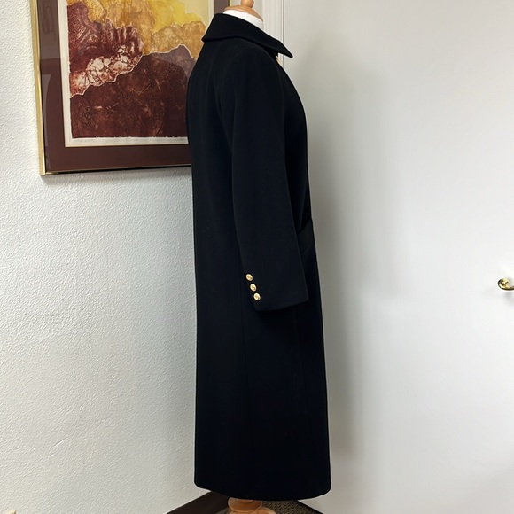 Fleurette Saks Fifth Ave Pea Coat 50% Cashmere 50% Wool Coat Full Length Size 4 - Picture 5 of 13